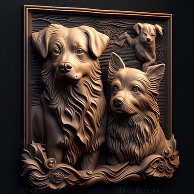 3D model st dogs (STL)